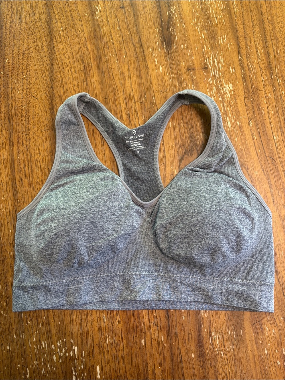 Third love sports bra racer back